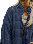 Quilted Zip Up Outerwear  Style Ratio