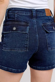 Judy Blue High Waist Back Flap Pocket Denim Shorts  Style Ratio