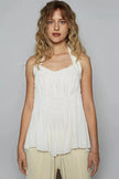 POL Backless Halter Sleeveless Top  Style Ratio