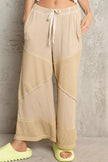 POL Elastic Waistband Wide Leg Pants with Drawstring  Style Ratio