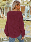 V-Neck Long Sleeve Blouse  Style Ratio