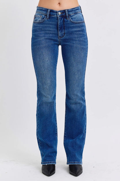 Judy Blue Bootcut Jeans with Thermal Lining Trendsi