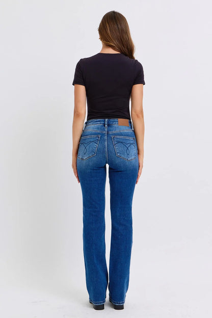 Judy Blue Bootcut Jeans with Thermal Lining Trendsi