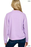 Zenana Scuba Mock Neck Sweatshirt and Joggers Set  Style Ratio