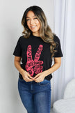 mineB Full Size Graphic Tunic Short Sleeve Shirt  Style Ratio