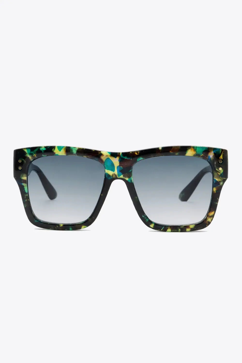 UV400 Patterned Polycarbonate Square Sunglasses  Style Ratio