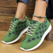 Floral Patterned Lace Up Sneakers  Style Ratio