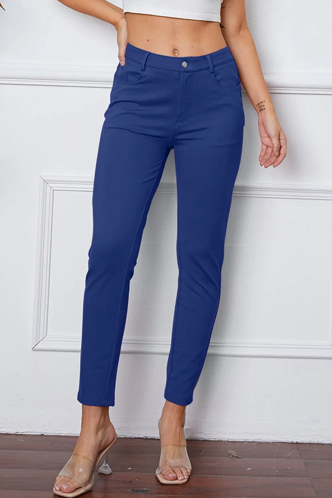 Basic Bae Stretchy Stitch Pants  Style Ratio