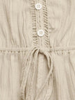 V-Neck Drawstring Waist Wide Leg Jumpsuit  Style Ratio