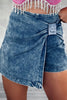 Zip Back Denim Skort  Style Ratio