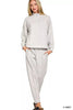 Zenana Scuba Half Zip Pullover and Jogger Set  Style Ratio