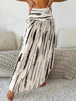 Smocked Asymmetrical Hem Skirt  Style Ratio
