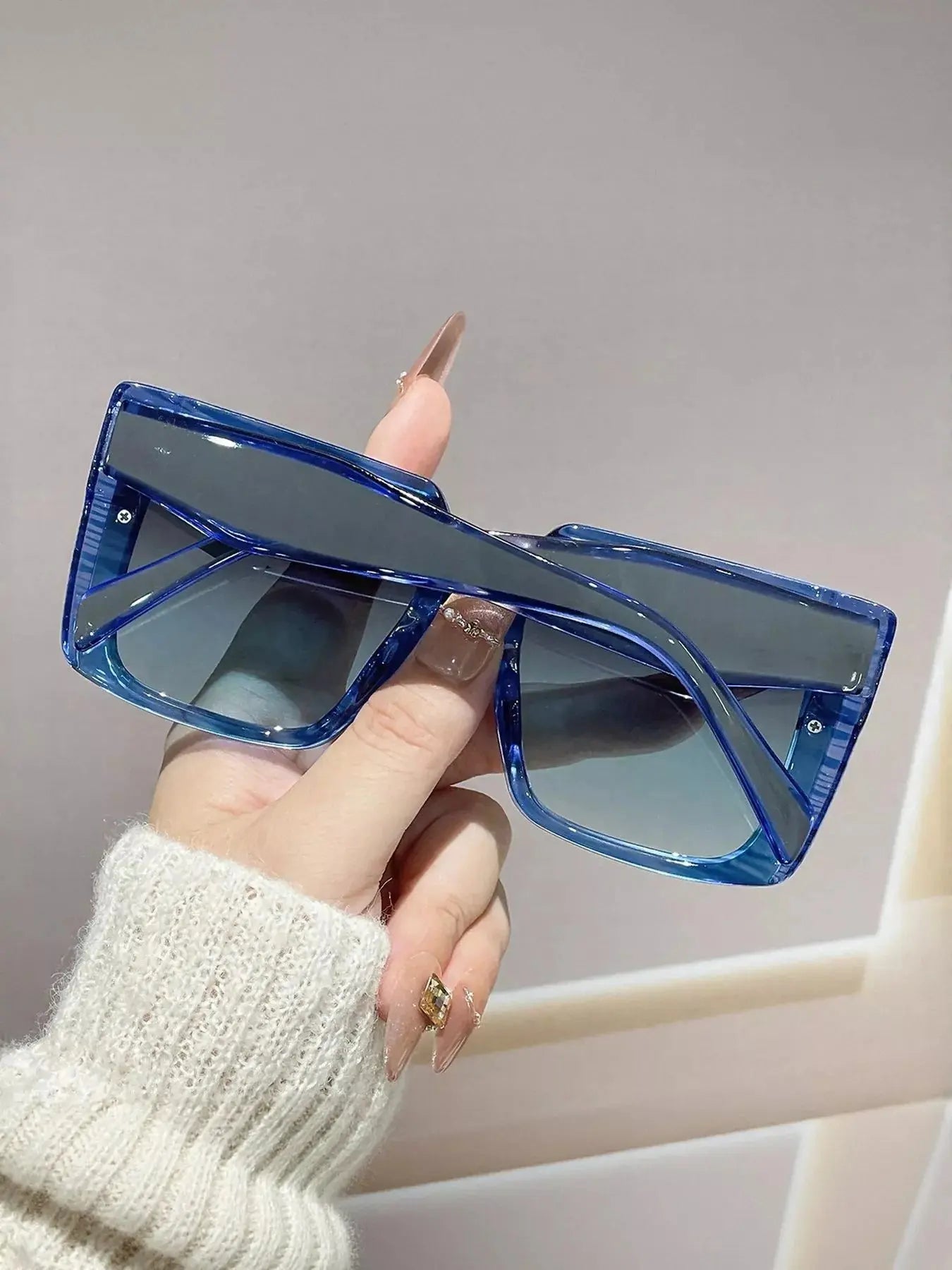 Oversized Gradient Square Sunglasses  Style Ratio