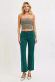 RISEN High Rise Ankle Flare Patch Pocket Jeans  Style Ratio
