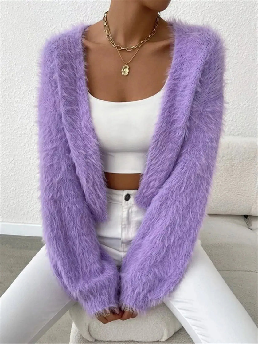 Open Front Long Sleeve Cardigan  Style Ratio