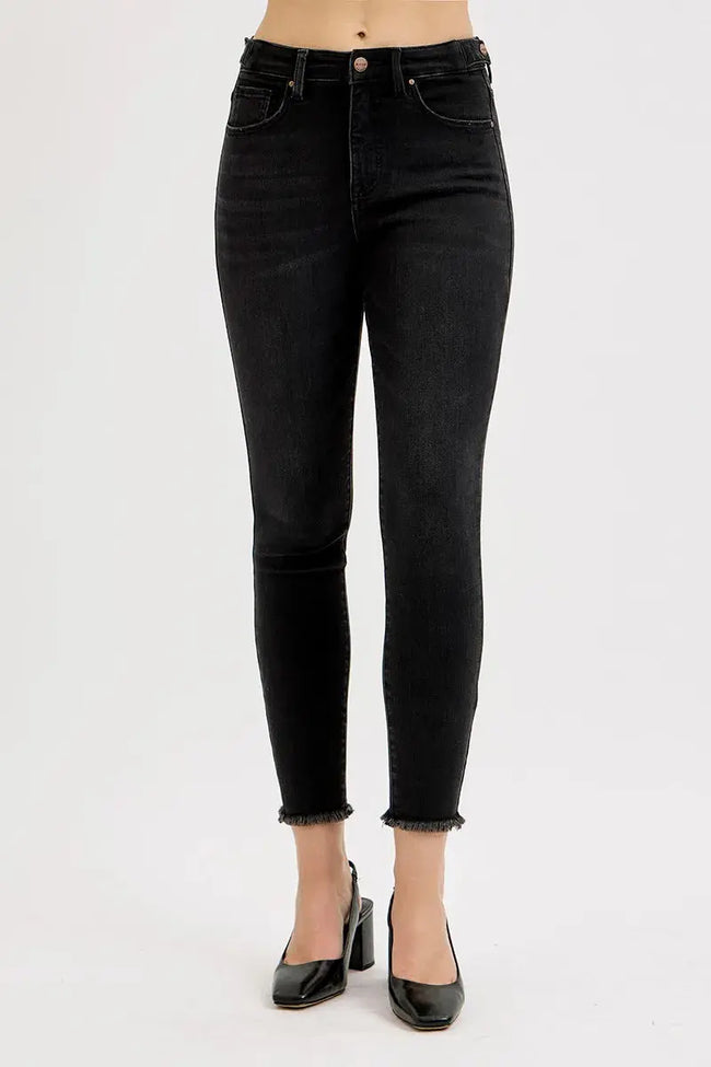 RISEN Full Size Tummy Control High Rise Adjustable Waist Skinny Jeans  Style Ratio