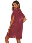 Bohemian Crochet Trim Beach Cover Up  Style Ratio