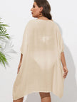 Crochet Trim V-Neck Beach Cover Up  Style Ratio