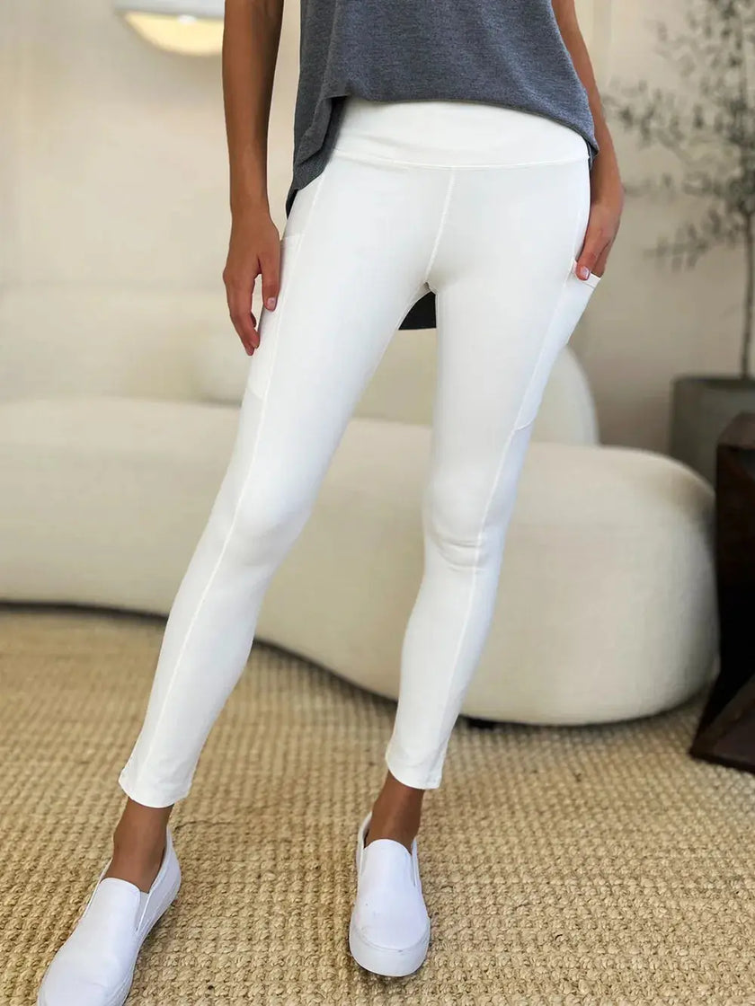 Wide Waistband Sports Leggings  Style Ratio