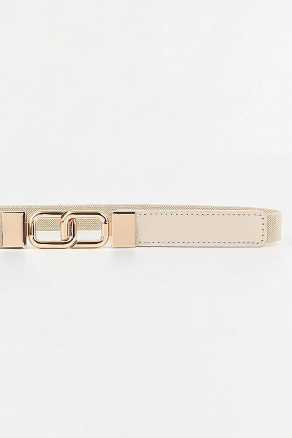 Geometric Double Buckle Elastic Belt  Style Ratio