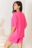 Basic Bae Full Size Soft Half Sleeve Top and Shorts Loungewear  Style Ratio