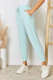 RISEN Full Size Drawstring Ultra Soft Knit Jogger  Style Ratio