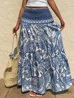 Paisley Print Maxi Skirt  Style Ratio