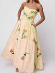 Floral Print Tube Maxi Dress  Style Ratio