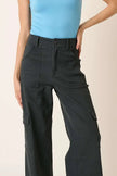 Mittoshop High Waist Pants with Cargo Pockets  Style Ratio
