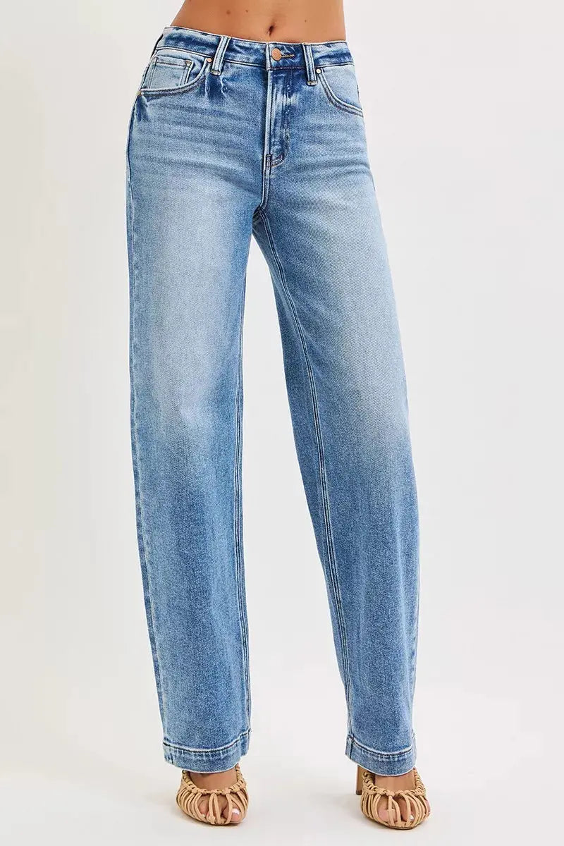 RISEN High Rise Wide Baggy Jeans  Style Ratio