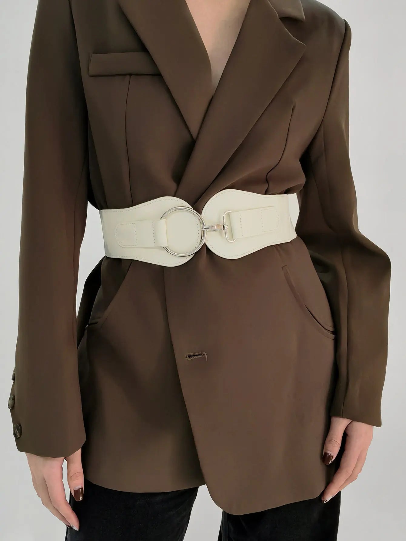 PU Elastic Wide Belt  Style Ratio