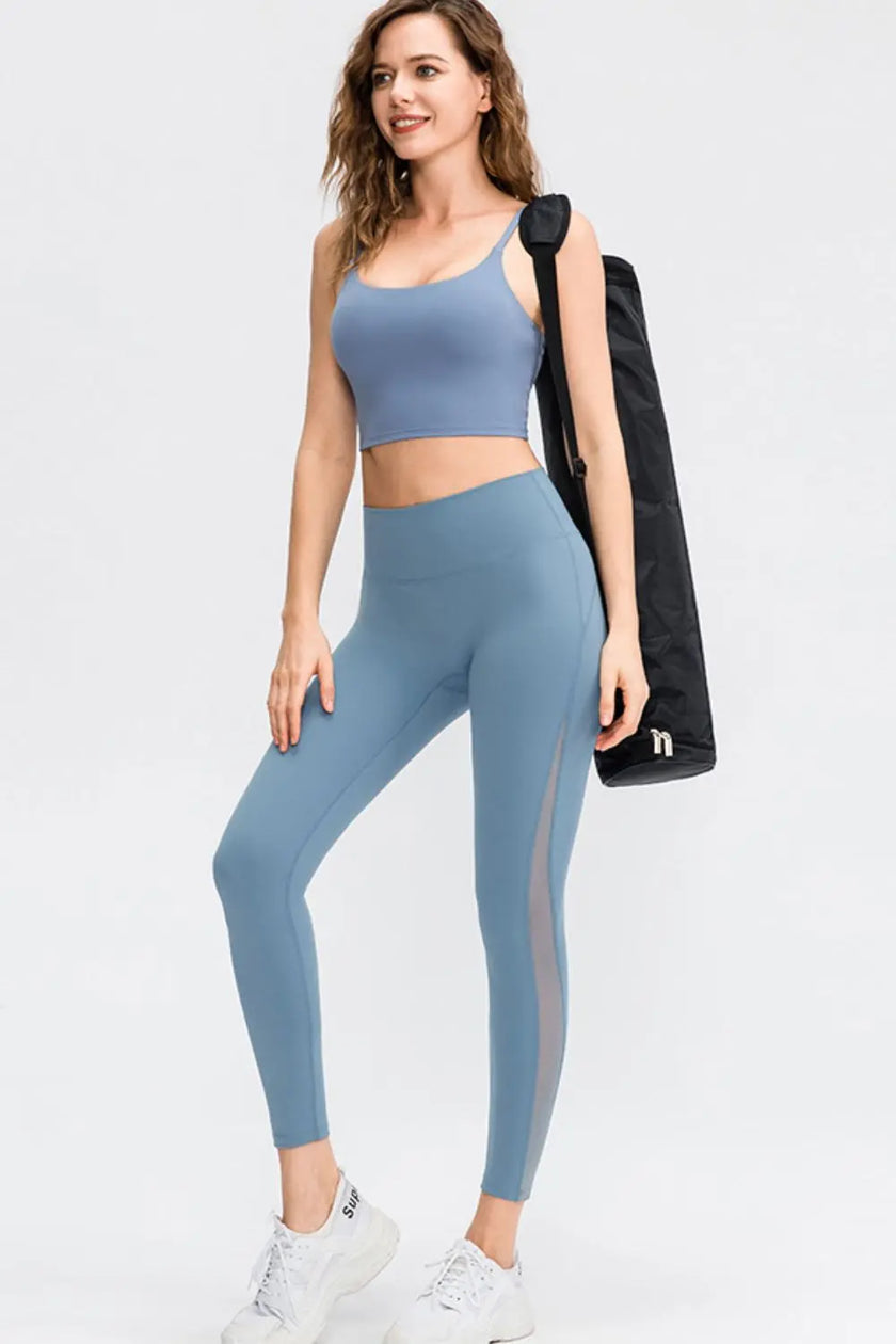 Wide Waistband Slim Fit Long Sports Pants  Style Ratio