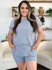 Double Take Short Sleeve Shirt and Drawstring Shorts Set  Style Ratio