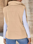 Corduroy Zip Up Vest Coat  Style Ratio