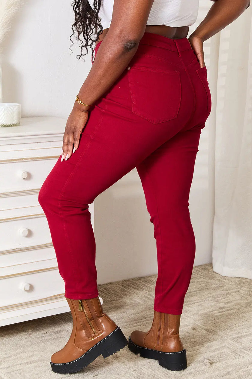 Judy Blue Full Size High Waist Tummy Control Skinny Jeans  Style Ratio