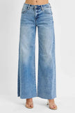 RISEN Full Size Tummy Control High Rise Ankle Palazzo Jeans  Style Ratio