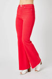 Judy Blue Full Size Hw Tummy Control Garment Dyed Flare Jeans  Style Ratio