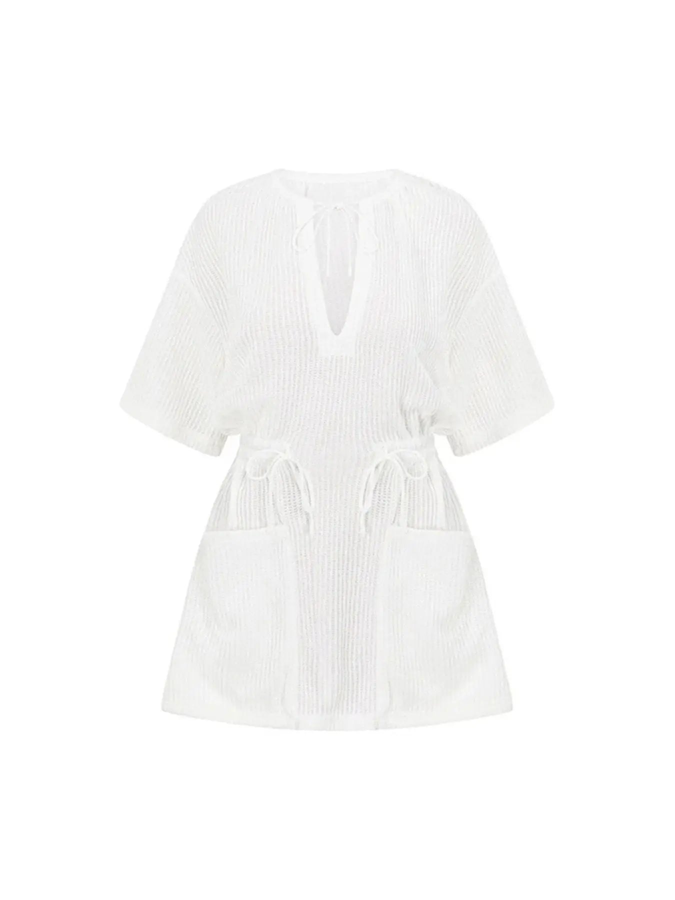 Relaxed Fit Half Sleeve Cover-Up  Style Ratio