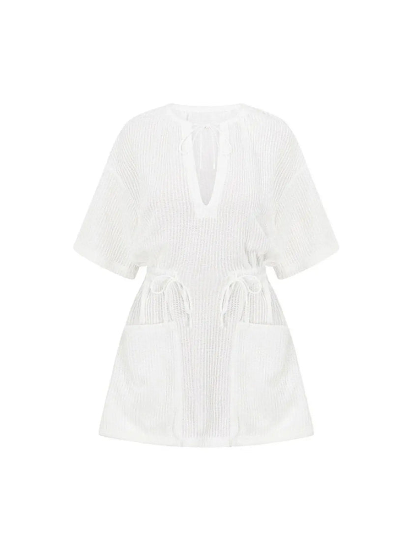 Relaxed Fit Half Sleeve Cover-Up  Style Ratio