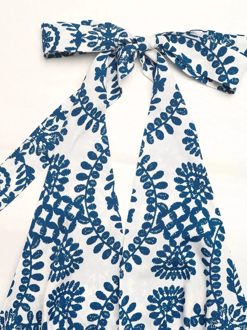 Printed Halter Neck Maxi Dress  Style Ratio