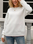 Bow-Back Round Neck Sweater  Style Ratio