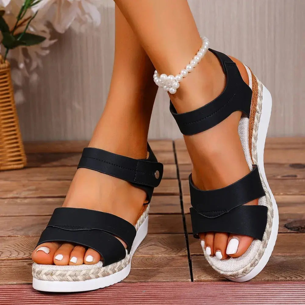 Open Toe Wedge Sandals  Style Ratio