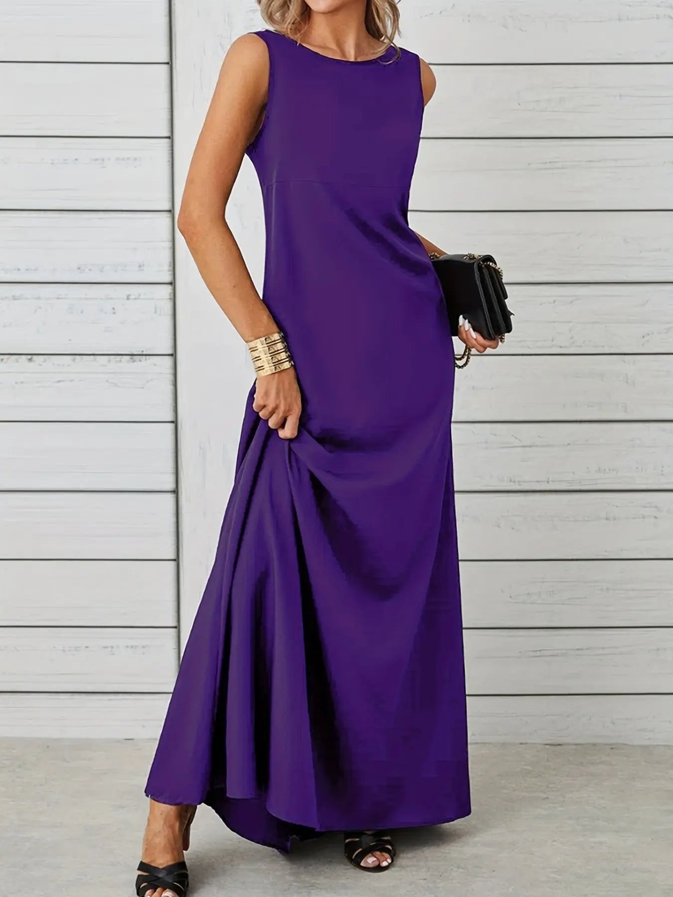 Sleeveless Flowy Maxi Dress  Style Ratio