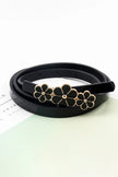 Flower Decor Skinny PU Belt  Style Ratio