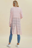 Double Take Open Front Longline Cardigan  Style Ratio