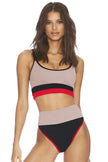 Color Block Spaghetti Strap Two-Piece Swimsuit  Style Ratio