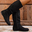 Round Toe Side Zip Boots  Style Ratio