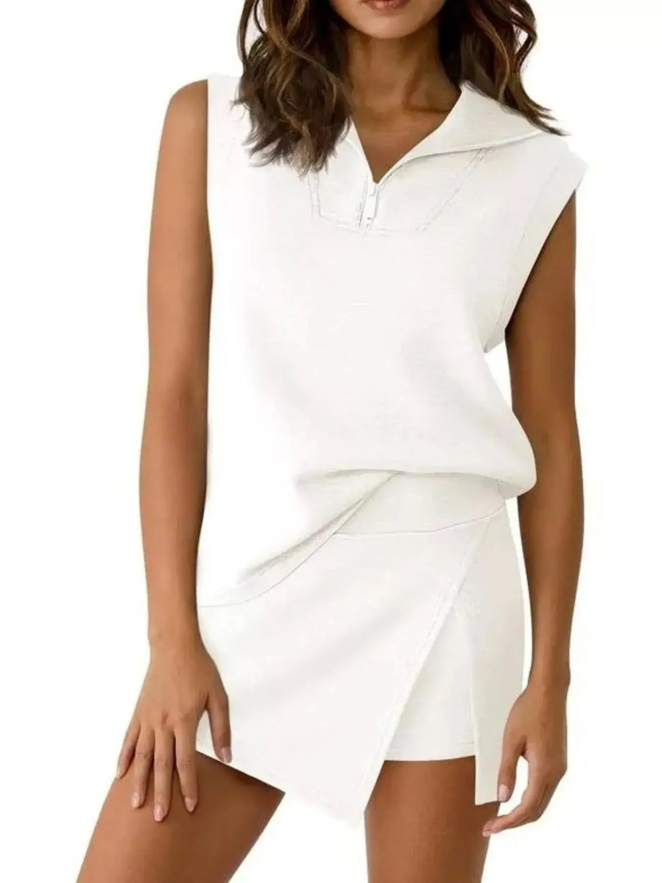 Quarter Zip Top and Skort Set  Style Ratio