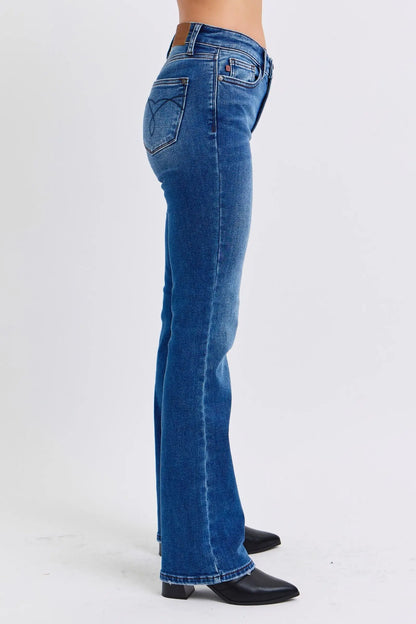 Judy Blue Bootcut Jeans with Thermal Lining Trendsi