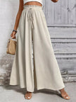 Frill Wide Leg Pants  Style Ratio